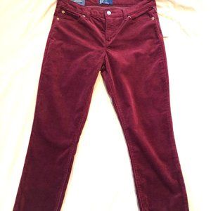- Gap Maroon Corduroy Legging Pants